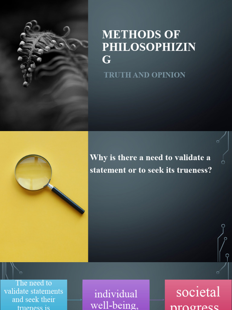 Methods of philosophizing the nature of truth pdf
