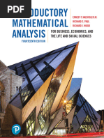 Introductory Mathematical Analysis - For Business, Economics, and