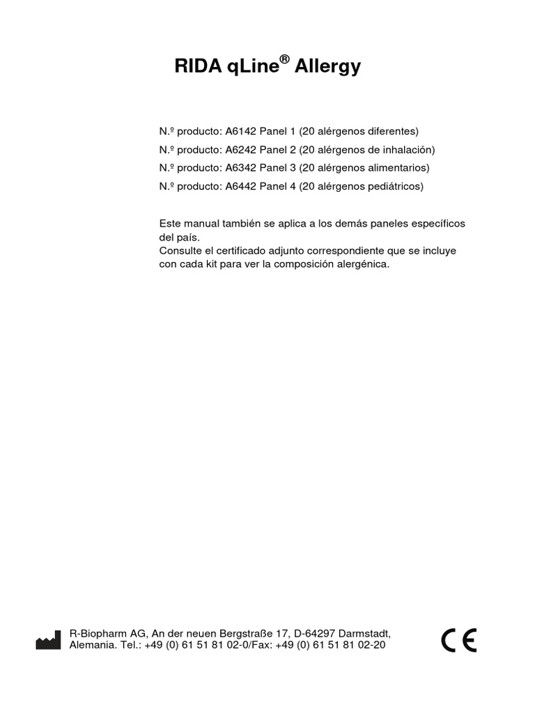 Instructivo Panel de Alergias | PDF