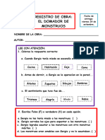 Registro de Obras El Domador de Monstruos 30 Setiembre