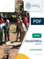 Plan de Estudios Carrera de Ciencias Políticas Septiembre 2022