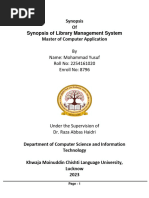 Synopsis of Library Management System