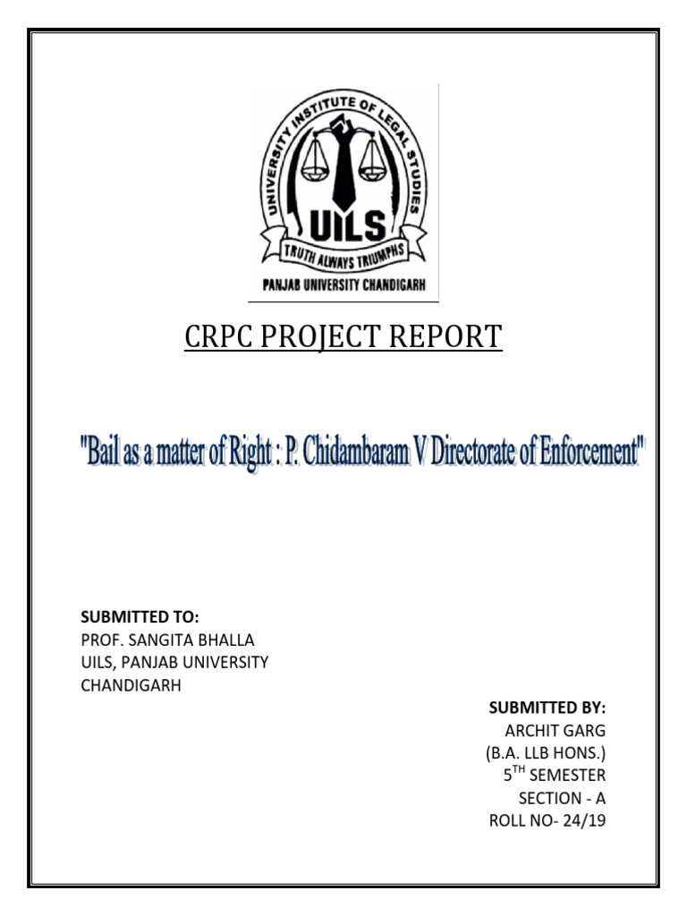 Understanding Bail in Indian Law | PDF | Bail | Government