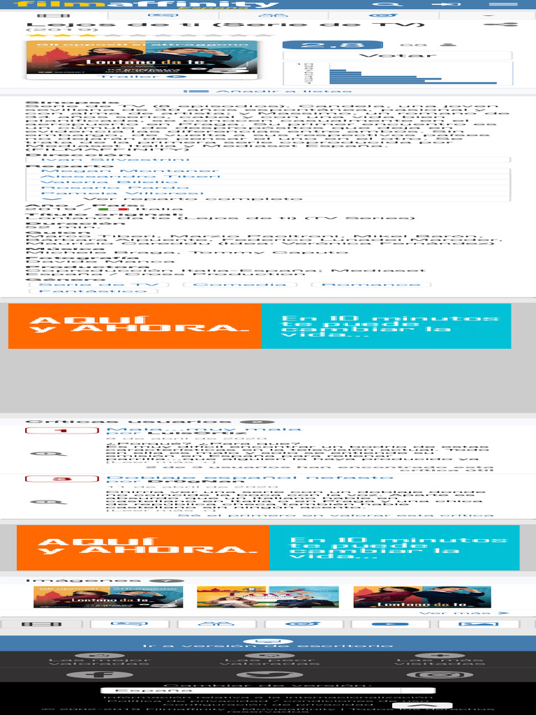 Lejos de Ti (Serie de TV) (2019) Filmaffinity PDF