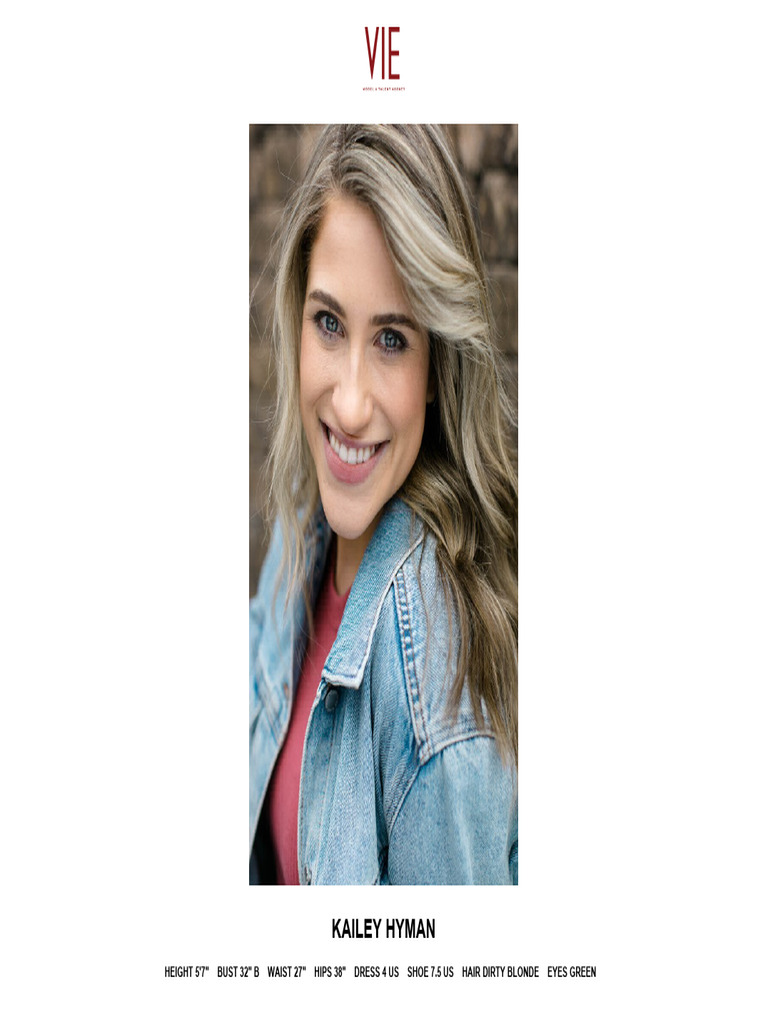 KAILEY HYMAN VIE Model Talent Agency | PDF