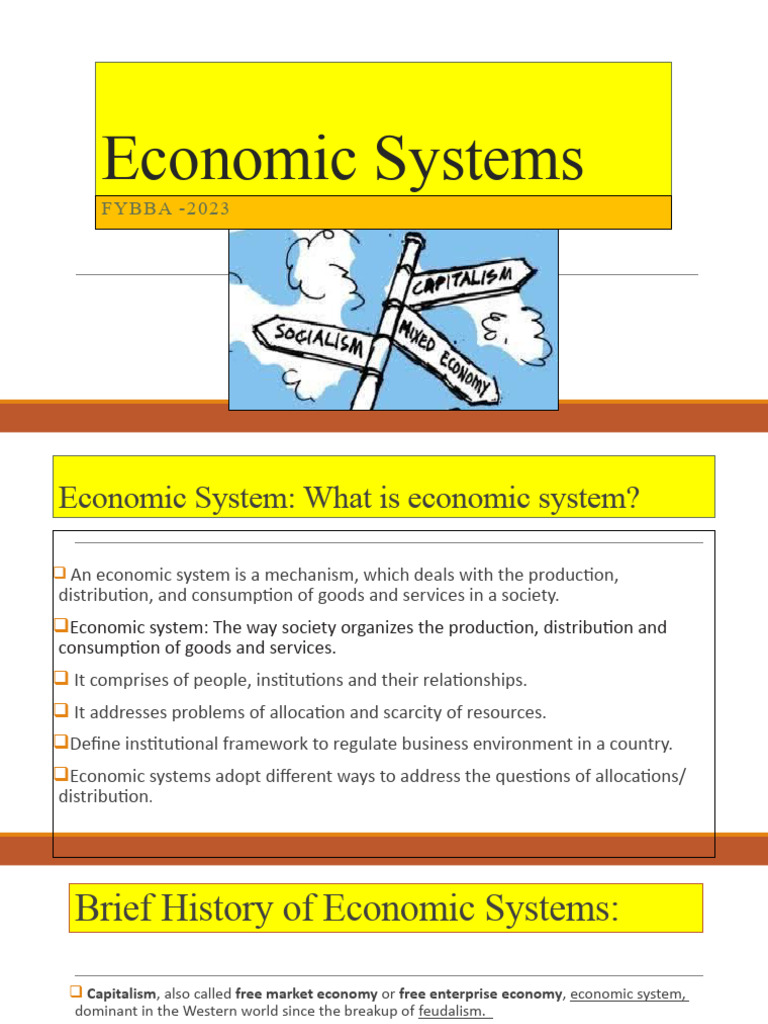 Overview of Economic Systems Explained | PDF | Economic System | Capitalism