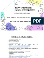 Clases Virtuales Viernes 13 de Octubre Del 2022