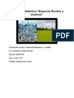 Secuencia Didáctica "Espacios Rurales y Urbanos"