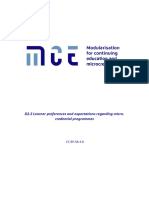 D2.2 Learner Preferences and Expectations Regarding Micro-Credential Programmes