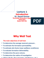 Lecture 1 Well Test