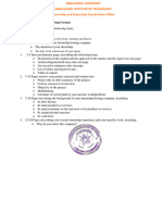 Internship Report Writing Format