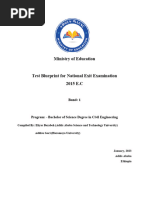 First Draft Test BluePrint Civil Engineering