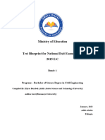 First Draft Test BluePrint Civil Engineering