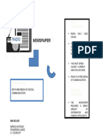 Mapa Mental Radio y Periodico en Ingles Sergio