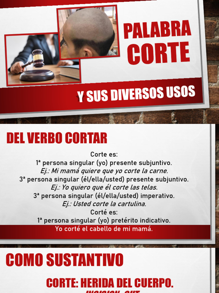 Palabra Corte. PDF Lingüística