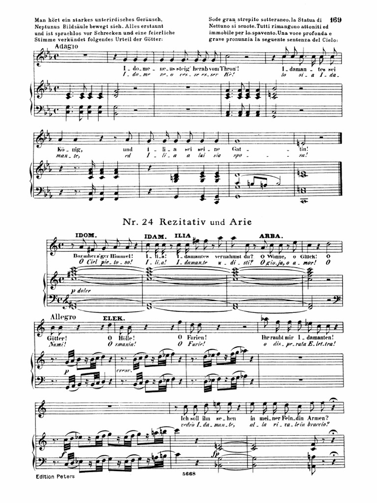 D'Oreste D'Ajace (Idomeneo) Mozart PDF