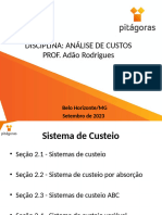 Aula 6 - Disciplina Análise de Custos - Sistema de Custeio