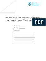 POST-LABORATORIO 4 Características y Diferencias de Los Compuestos Iónicos y Covalentes