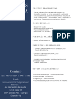 Azul e Branco Corporativo Currículo (Tamanho Original) - PDF