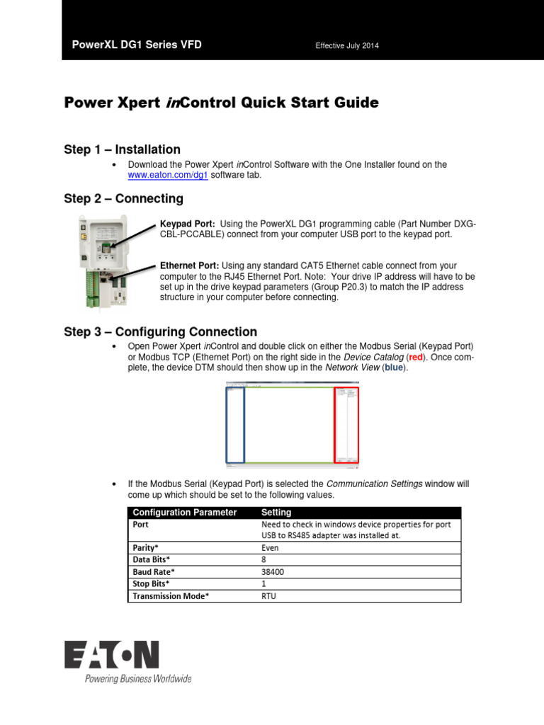 Power Xpert inControl Quick Start Guide | PDF