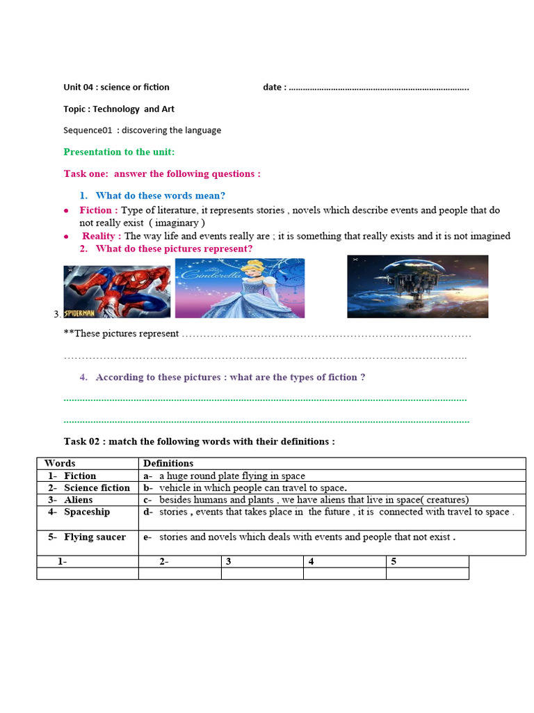 Unit 04 Science Fiction PDF