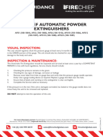 Service Guidance - Firechief Automatic Powder Extinguishers - Dec21