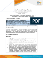 Guía de Actividades y Rúbrica de Evaluación - Tarea 2 - Identificación y Valoración de Impactos Ambientales