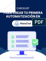 Checklist para Crear Tu Primera Automatización en Manychat