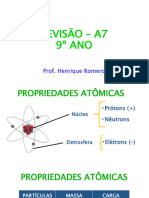 Revisão - A7 9º ANO: Prof. Henrique Romero