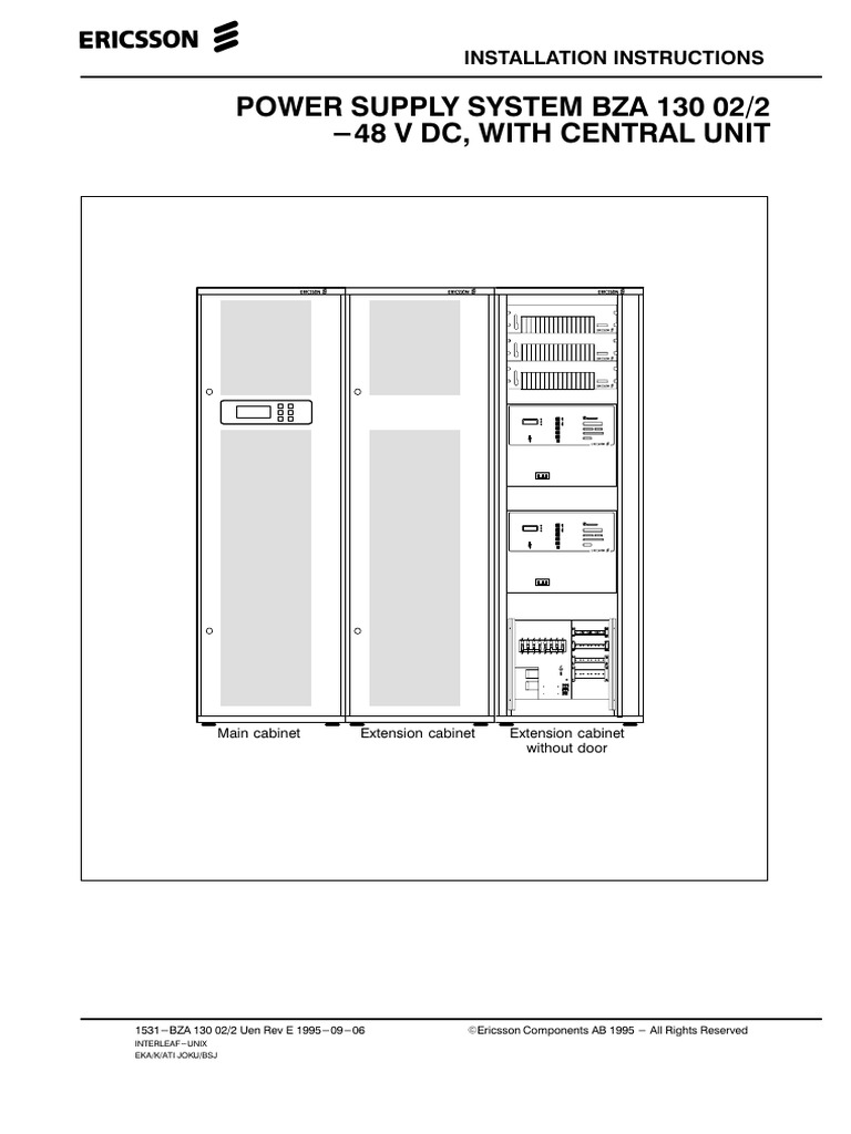 BZA 130 02/2 Installation Guide | PDF | Power Supply | Fuse (Electrical)