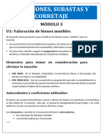 Resumen Tasaciones, Subasta y Corretaje M3 M4 Debb - Bety 1