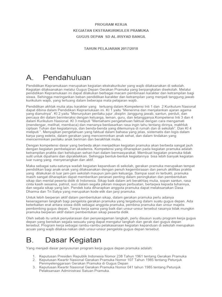 Program Kerja | PDF
