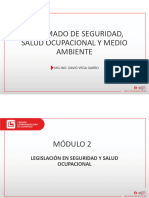 Diplomado de Seguridad, Salud Ocupacional Y Medio Ambiente: MG - Ing. David Vega Garro