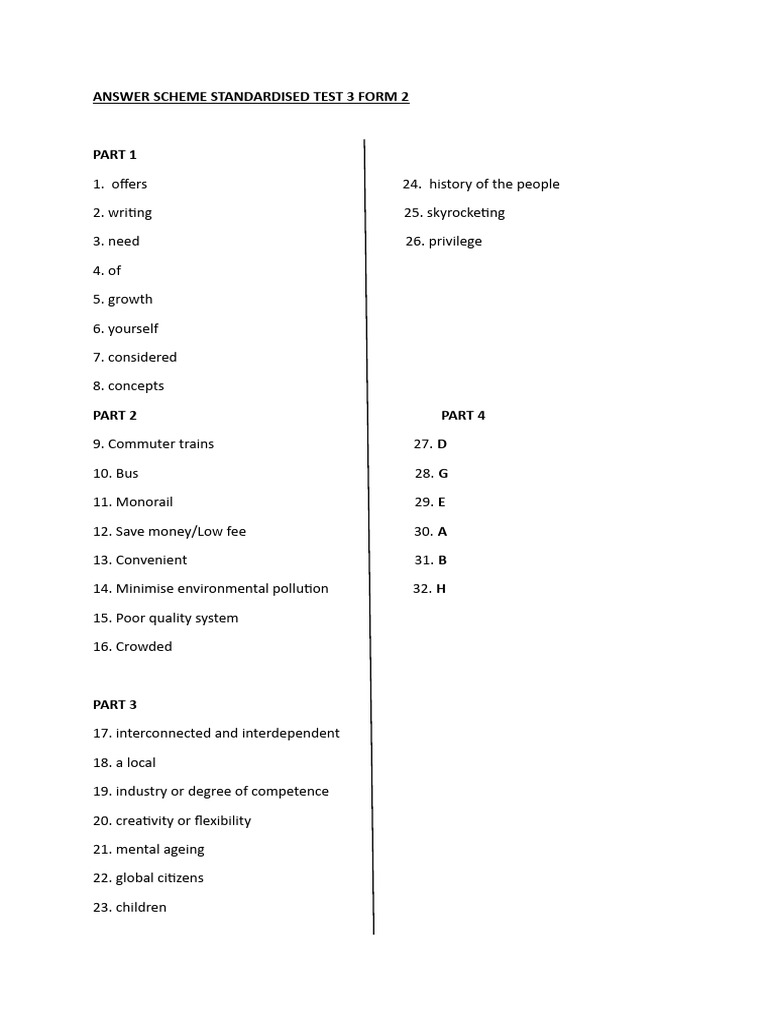 Answer scheme standardised test 3 form 2 pdf