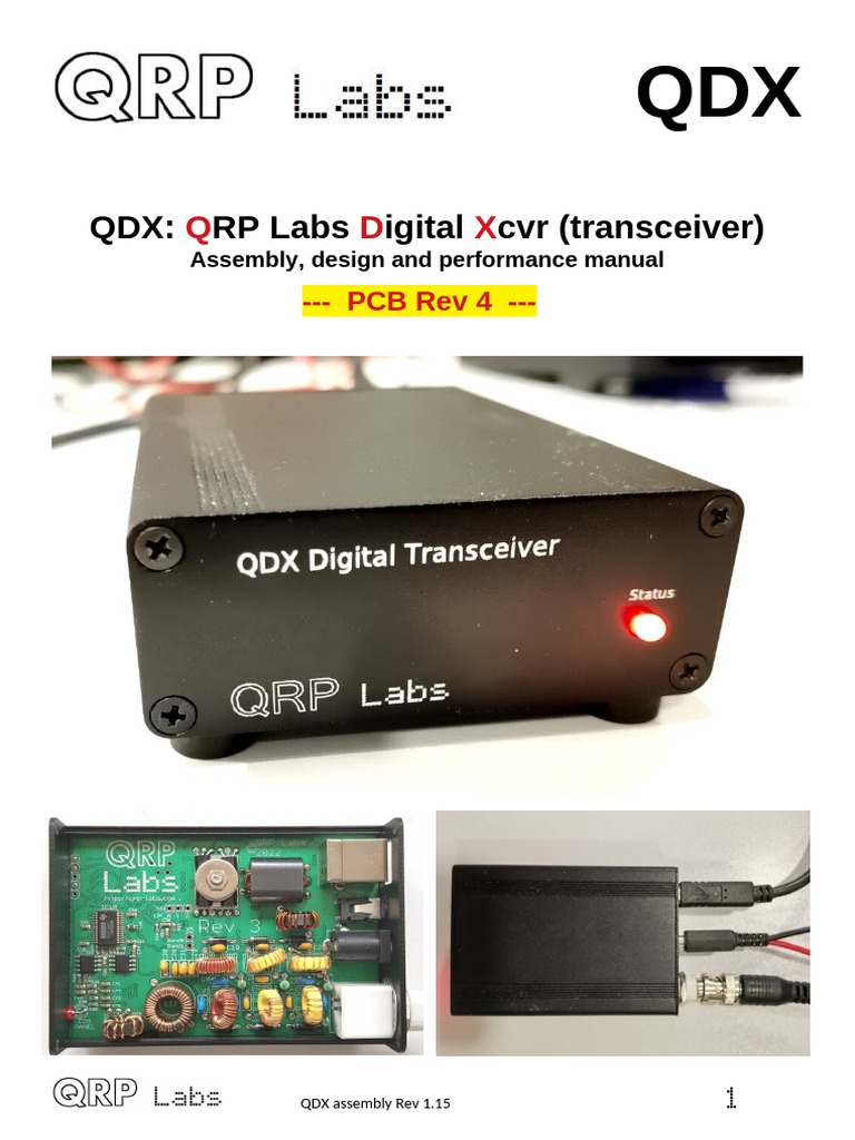Manual - 1 - 15 QDX Ver 4 | PDF | Computers