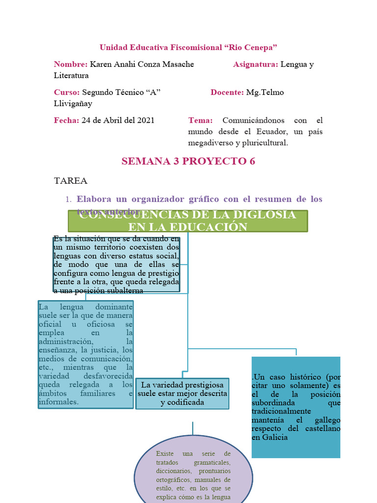 Consecuencias de la Diglosia Educativa | PDF | Multilingüismo ...