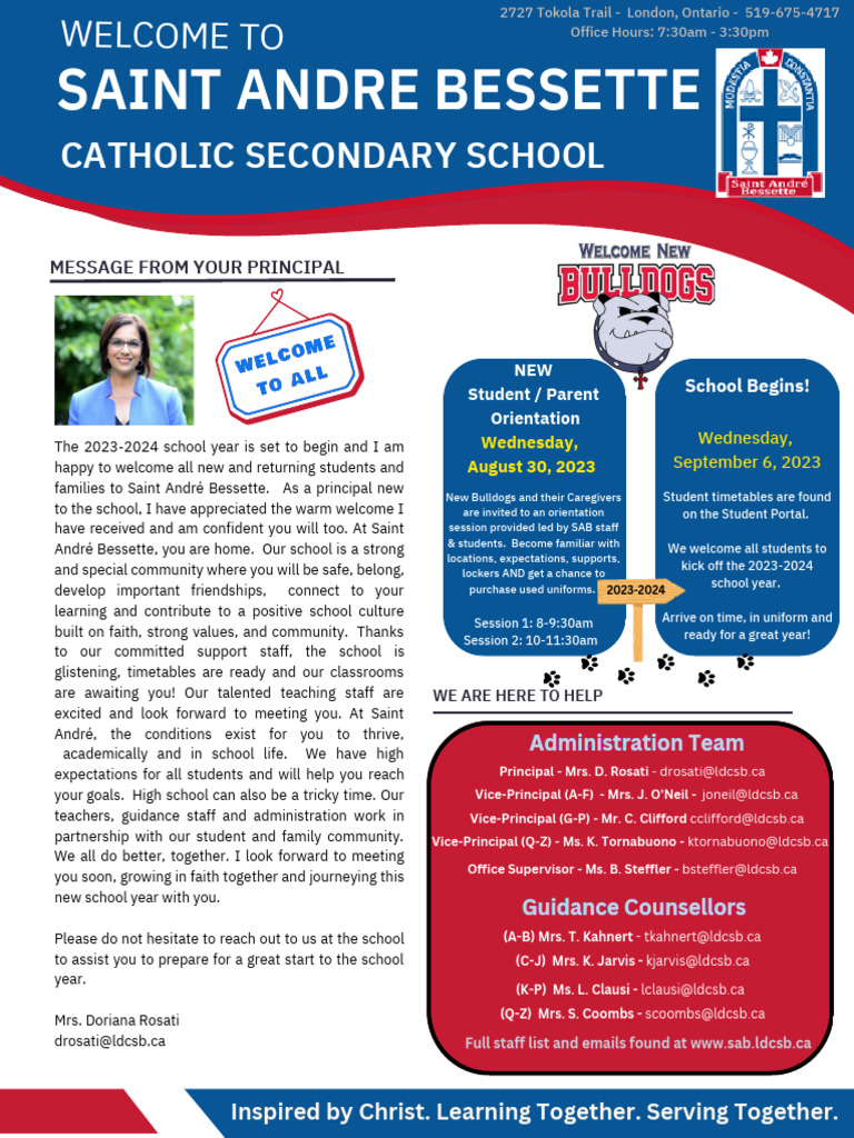 To Saint Andre Bessette Newsletter August 2023 PDF
