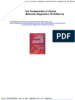 Test Bank For Tietz Fundamentals of Clinical Chemistry and Molecular Diagnostics 7th Edition by Burtis Full Download