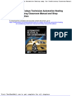 Test Bank For Todays Technician Automotive Heating Air Conditioning Classroom Manual and Shop Manual 5th Edition Full Download
