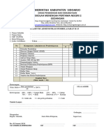 INSTRUMEN ADMIN K-13, TRK