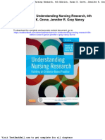 Test Bank For Understanding Nursing Research 6th Edition Susan K Grove Jennifer R Gray Nancy Burns Full Download