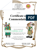 Certificate of Participation2023