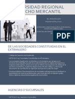 Derecho Mercantil, Presentación 4 Fase 2, Sociedades Extranjers y Especiales y Escritura de Sociedad Mercanatil