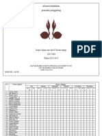 Daftar Hadir Pramuka