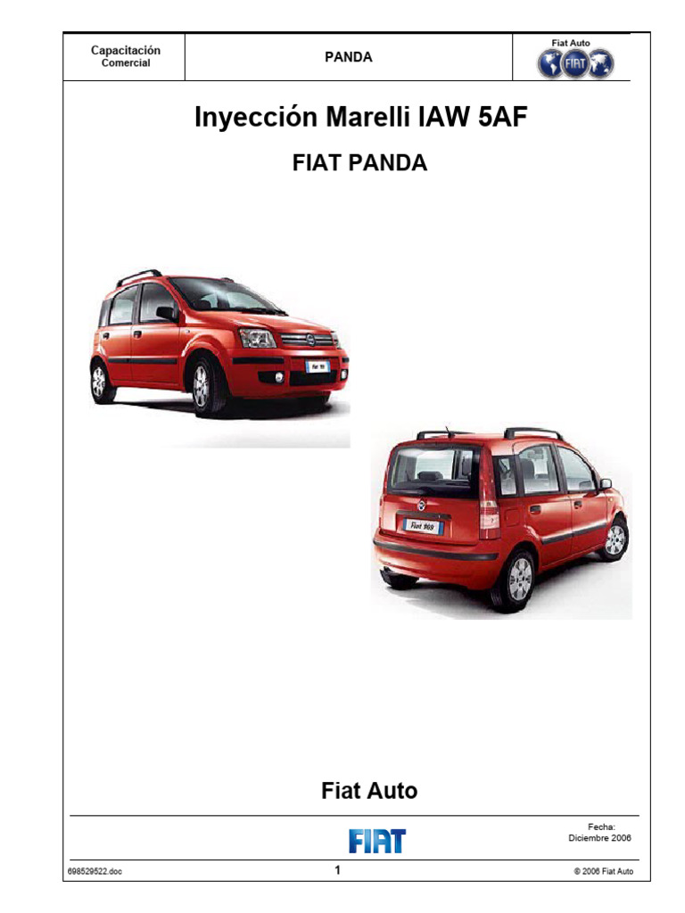 Inyección Marelli IAW 5AF en Fiat Panda | PDF