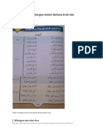 Tabel Kelompok Bilangan Dalam Bahasa Arab Dan Penjelasannya