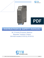 Instruction & Safety Manual: SIL 2 Switch/Proximity Detector Repeater Transistor Output DIN-Rail Models D1031D, D1031Q