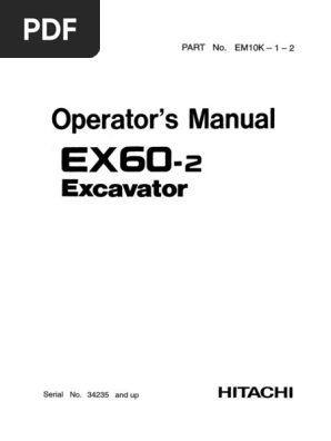 EX60-2 Operator's Manual | PDF