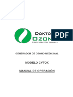 Manual de Operacion Doktor Ozono CVTOX