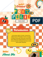 Orange Retro Playful Creative Portfolio Presentation